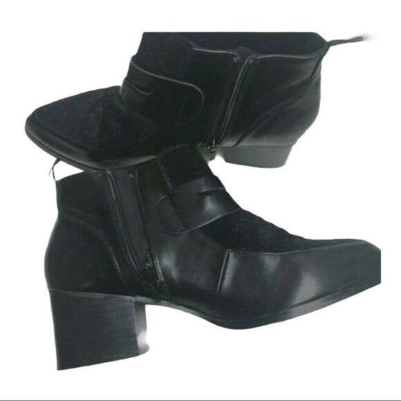 H&M Ankle Boots Black with Heel and Penny Stasher Y - Picture 2 of 8